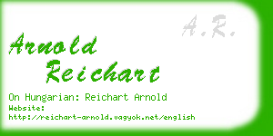arnold reichart business card